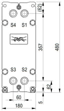 Görseli Galeri görüntüleyiciye yükleyin, 2,0 Tonluk Kullanım Suyu Isıtma Plakalı Eşanjörü